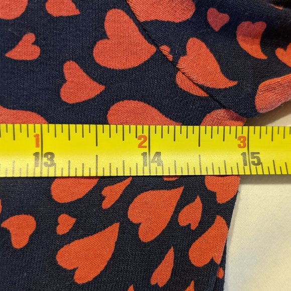 Juicy Couture Heart Pattern Red Navy Dress Size Small - Picture 8 of 11